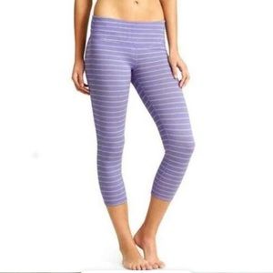 Athleta Striped Capri Leggings